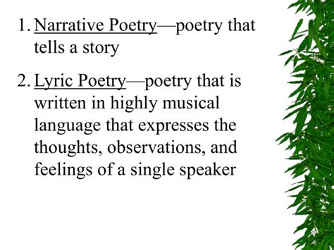 which are features of lyric poetry? choose three answers.