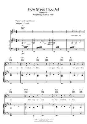 how great thou art chords piano how great thou art lyrics and melody